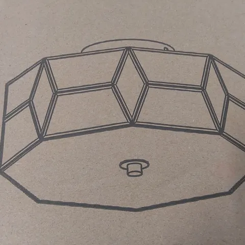 BRAND NEW BOXED GEOMETRIC CEILING LIGHT 