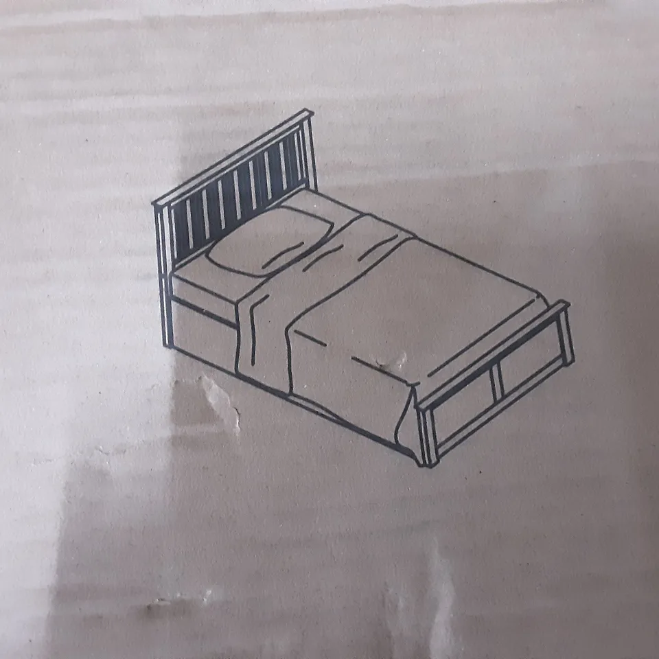 BOXED 120CM PHOENIX OTTOMAN BED WHITE - BOX 1/4 AND BOX 4/4 . NO BOXES  2 AND 3 . INCOMPLETE 