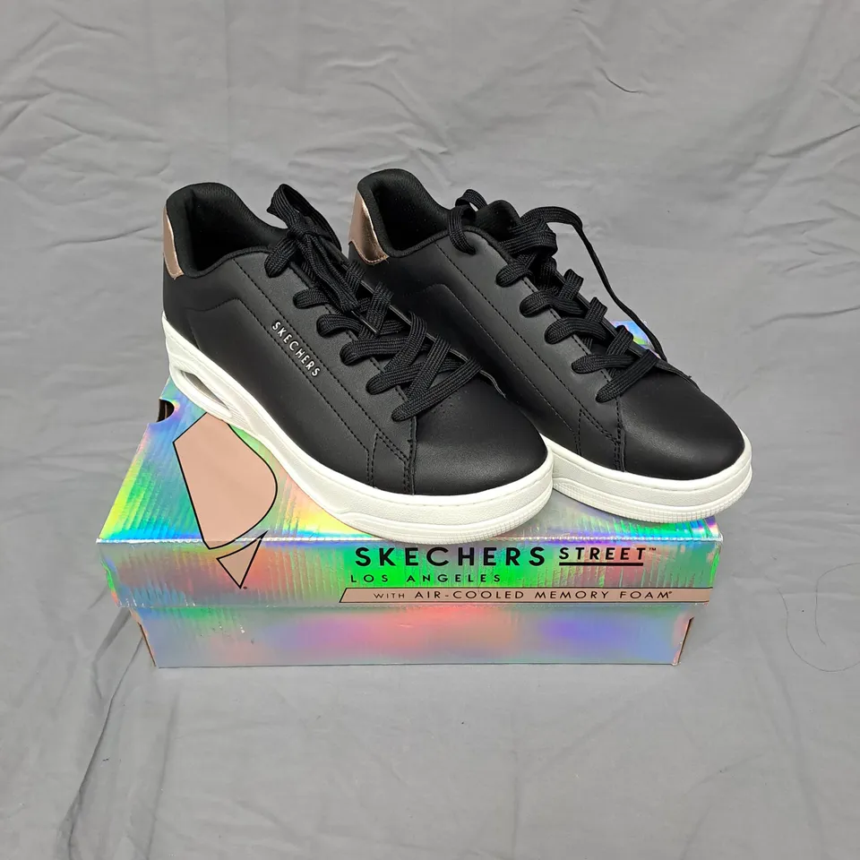 SKECHERS STREET LOS ANGELES SNEAKERS – BLACK, MEMORY FOAM - 7