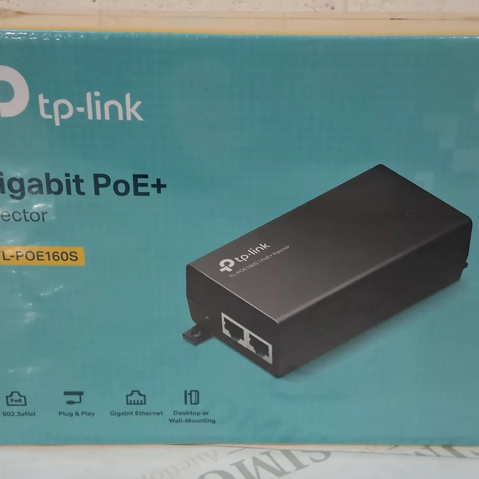 SEALED TP-LINK GIGABIT POE+ INJECTOR - 5LPOE160S