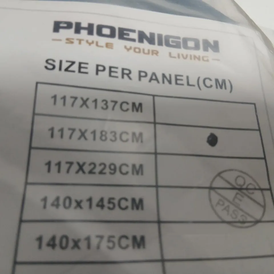 PHOENIGON CURTAIN PANELS 2-PACK – DARK BLUE 117 X 183CM