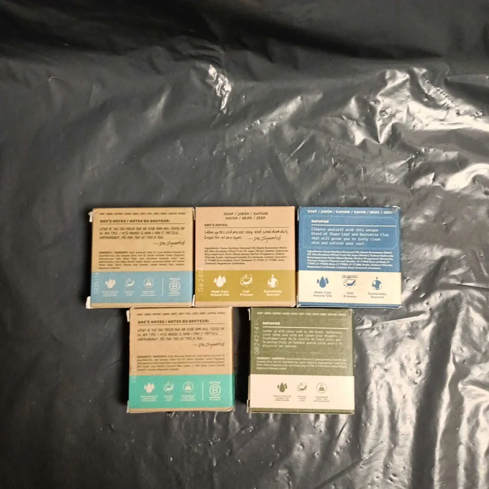 DR. SQUATCH SOAP SAMPLER – SET OF 5 NATURAL BATH BARS (ASSORTED SCENTS)