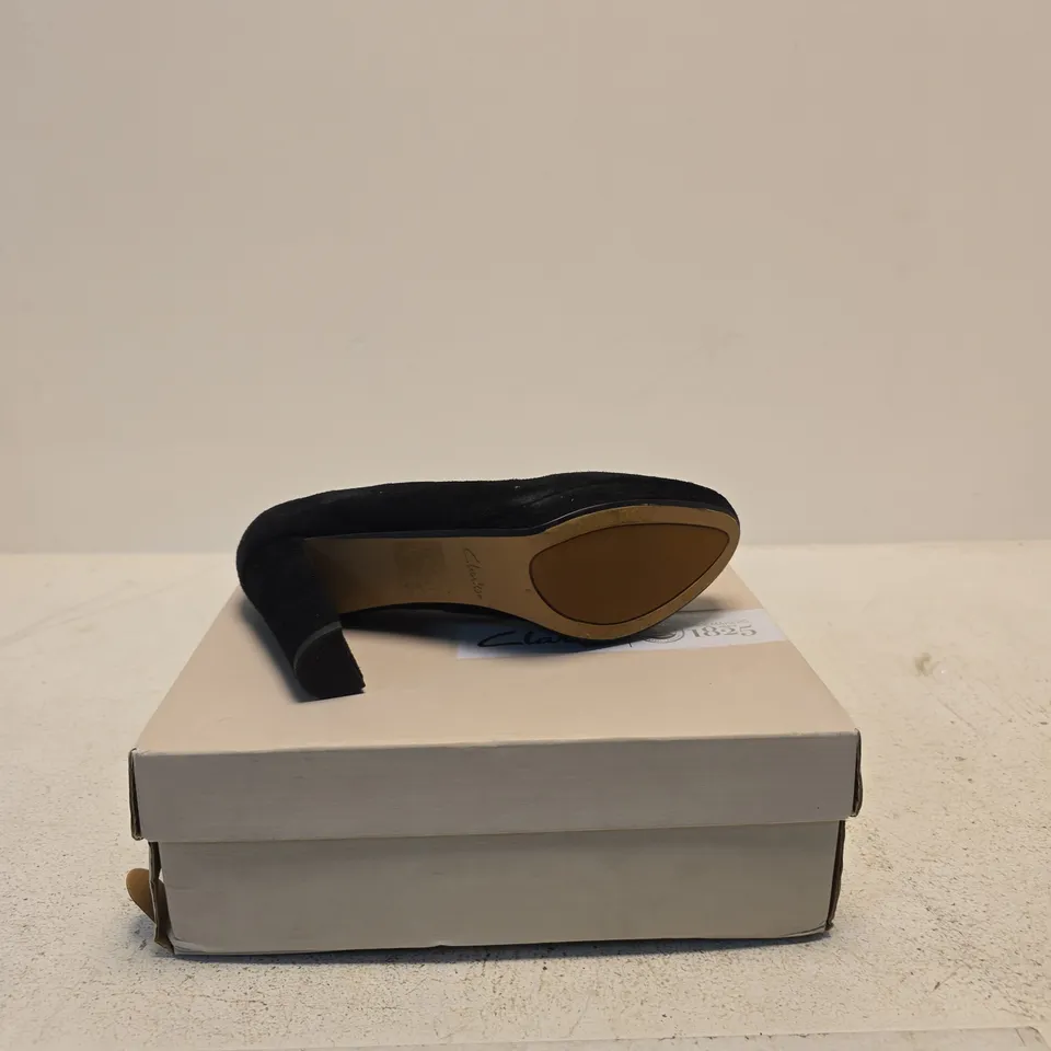 CLARKS KENDRA MIX BLACK SUEDE WOMEN’S SHOES – UK 6