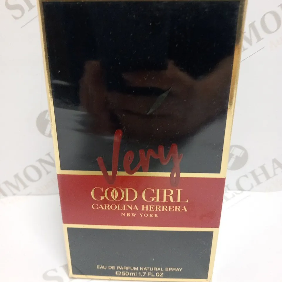 BOXED AND SEALED VERY GOOD GIRL CAROLINA HERRERA EAU DE PARFUM 50ML