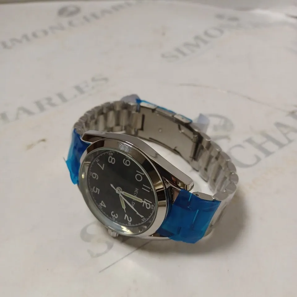 MENS HELMHA DH WATCH – STAINLESS STEEL STRAP – 3ATM WATER RESISTANT – LUXURY GIFT BOX INCLUDED