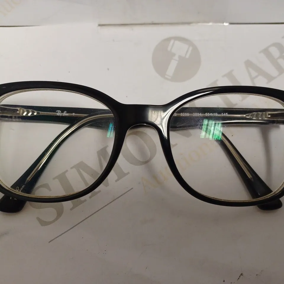 RAY BAN BLACK FRAMED PRESCRIPTION GLASSES