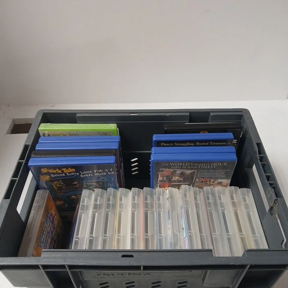 TOTE OF APPROXIMATELY 15 ASSORTED GAMES INCLUDING NINTENDO DS TAMAGOTCHI CONNEXION CORER SHOP 2, LAY STATION 2 SHARK TALE AND NINTENDO DS PROFESSOR LAYTON AND THE CURIOUS VILLAGE
