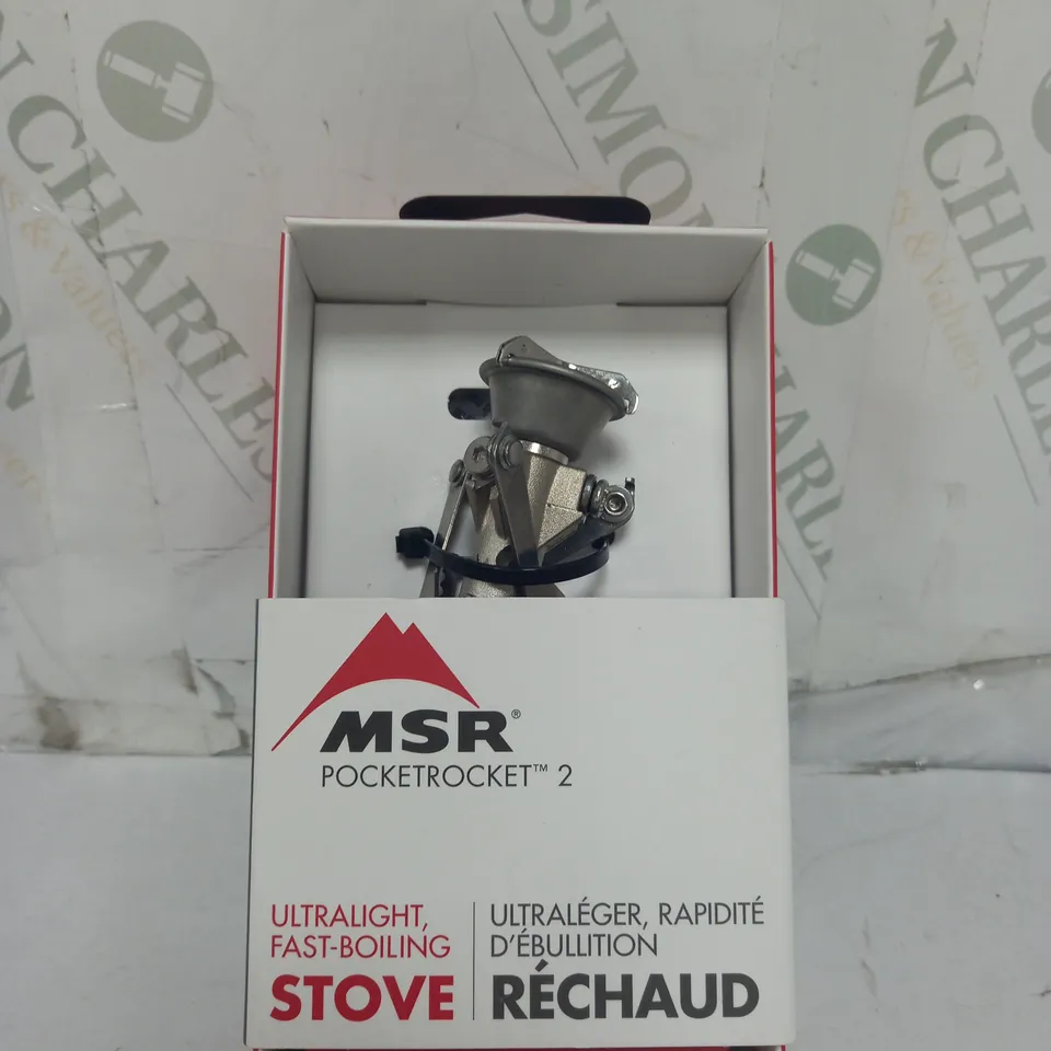 MSR POCKETROCKET ULTRA FAST BOILING STOVE IN RED