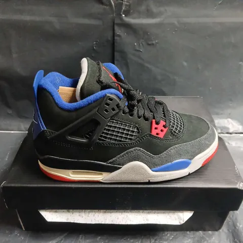 BOXED PAIR OF AIR JORDAN 4 RETRO SNEAKERS – UK SIZE 3