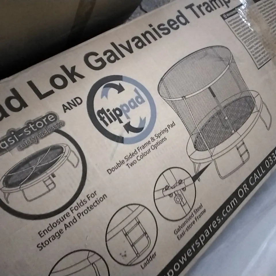 BOXED 12FT QUAD LOK GALVANISED TRAMPOLINE 