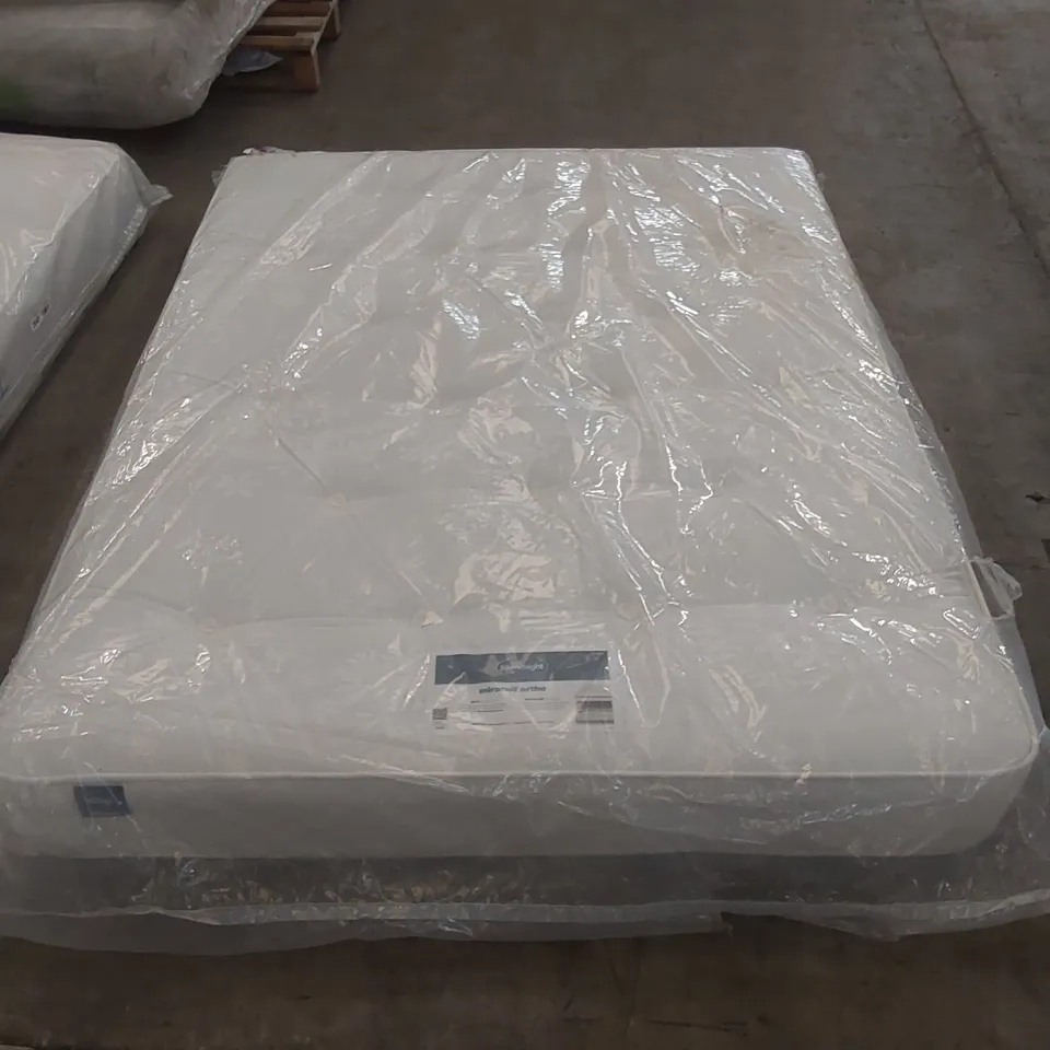 QUALITY BAGGED SILENTNIGHT PIPPA SPRUNG ORTHO 150CM MIRACOIL MATTRESS 
