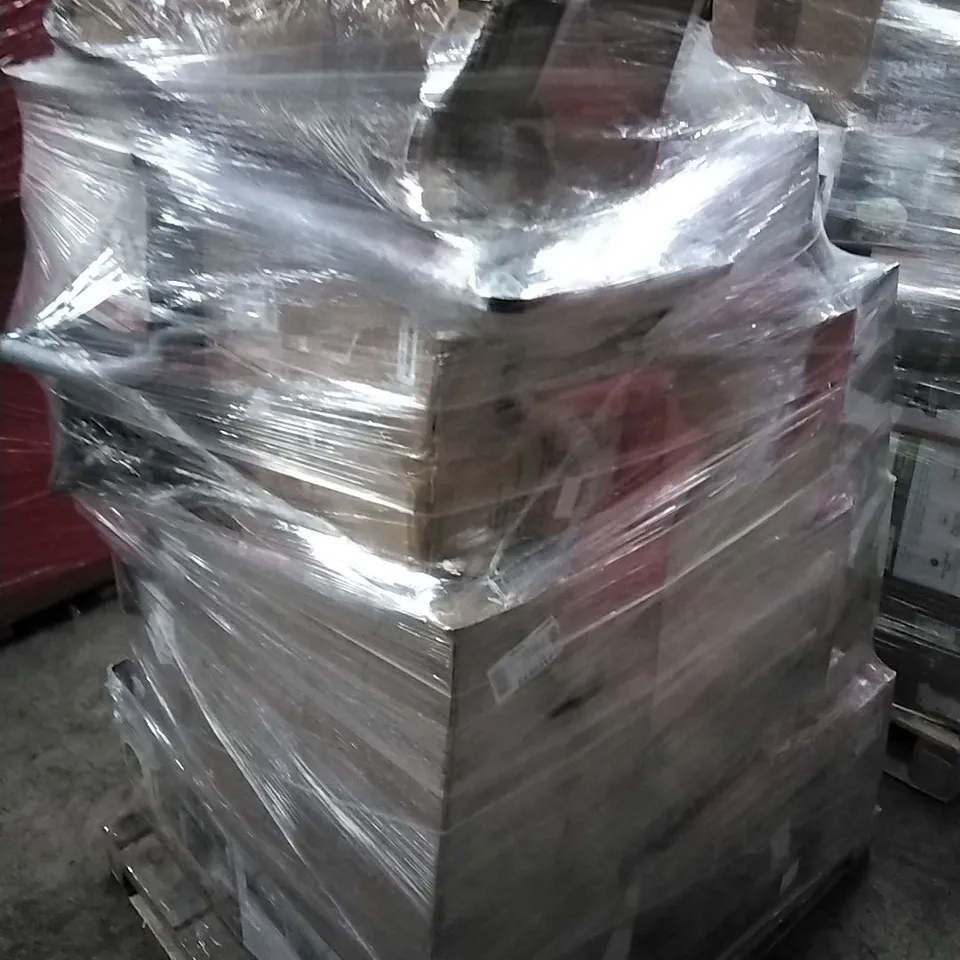 PALLET OF APPROXIMATELY 29 UNPROCESSED RAW RETURN HOUSEHOLD AND ELECTRICAL GOODS TO INCLUDE; BBQ GRILL, VAX, AIR FRYER, CORDLESS HANDVAC