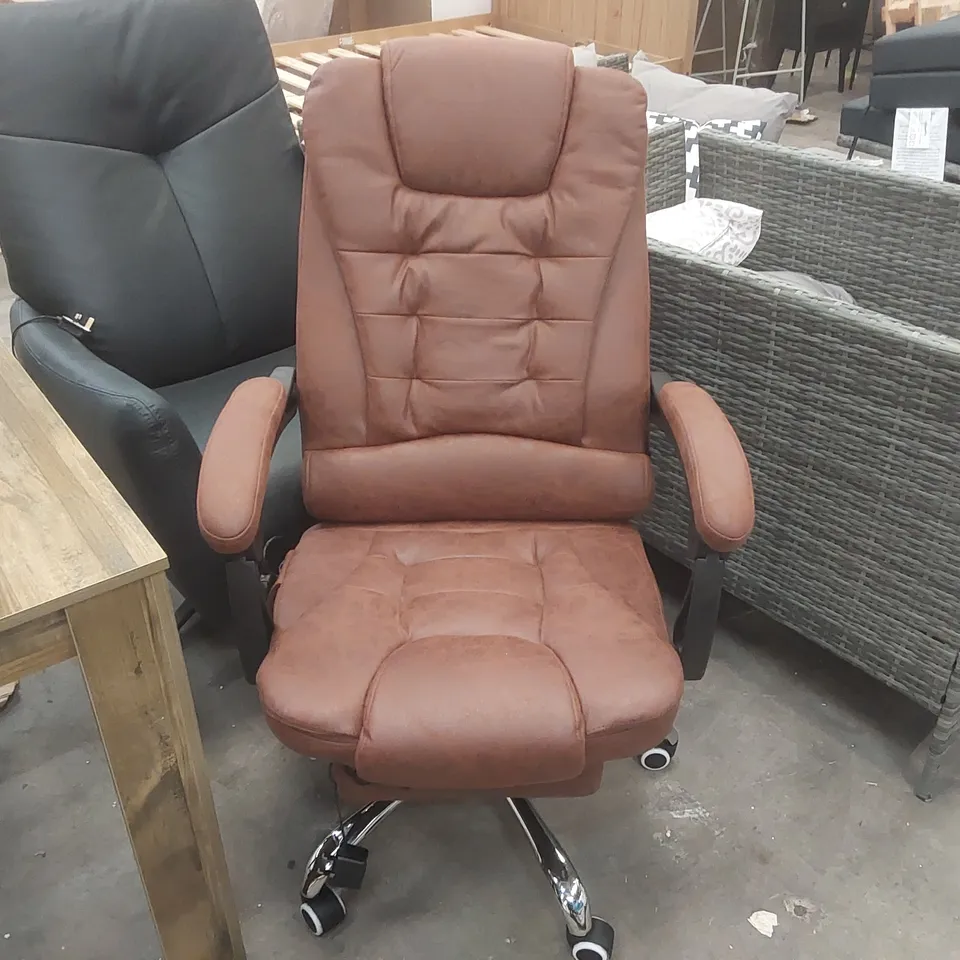 BARKETT UPHOLSTERED EXECUTIVE CHAIR WITH MASSAGE FEATURE