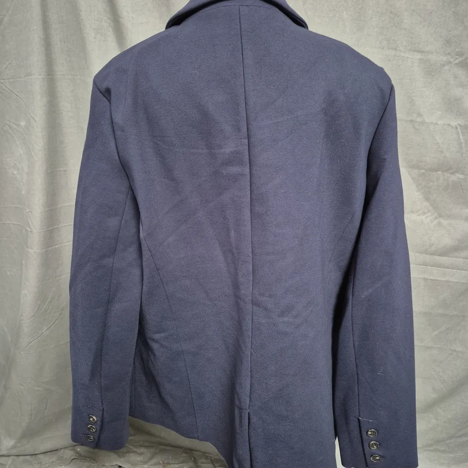 CREW CLOTHING PONTE BLAZER IN NAVY - SIZE 12