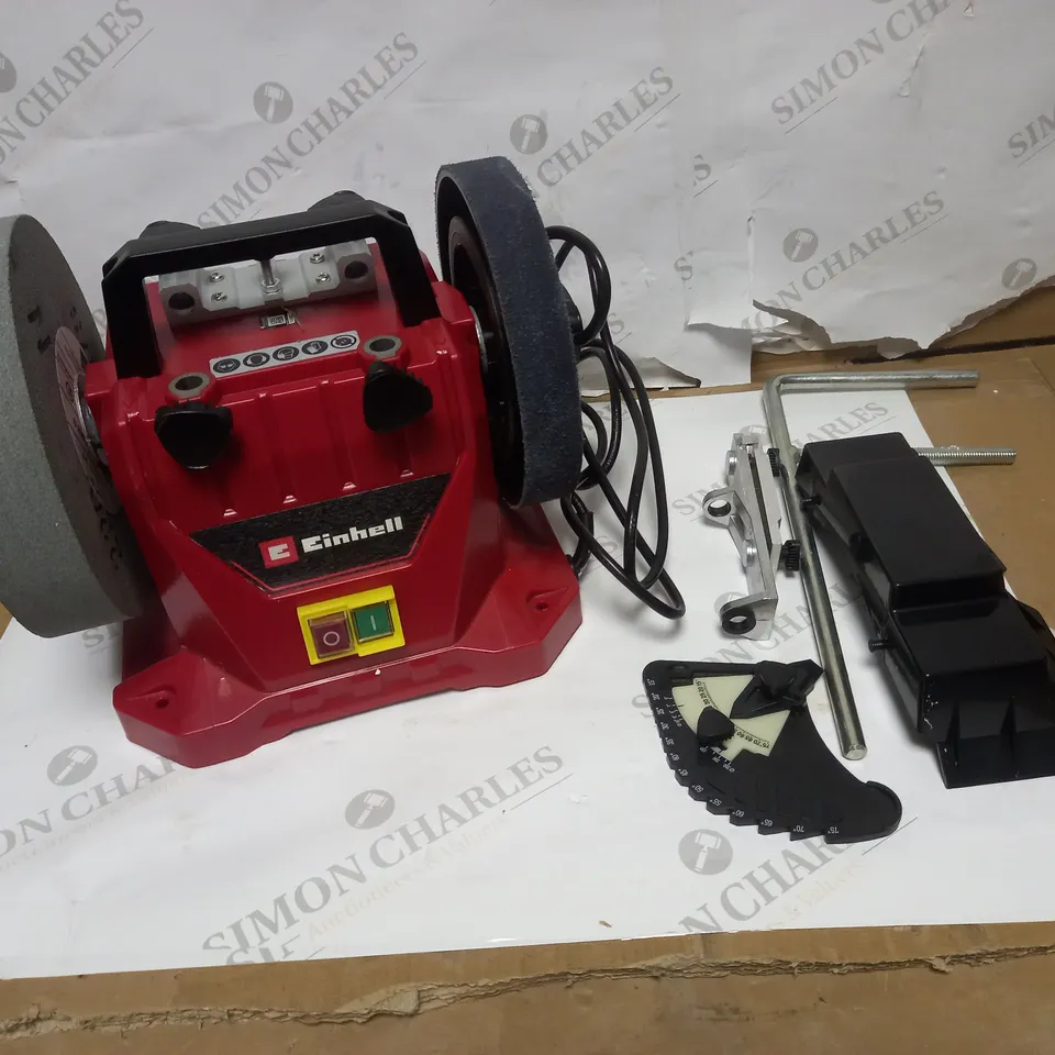 EINHELL TC-WG 200 WET BENCH GRINDER, RED & BLACK, 200 X 40MM