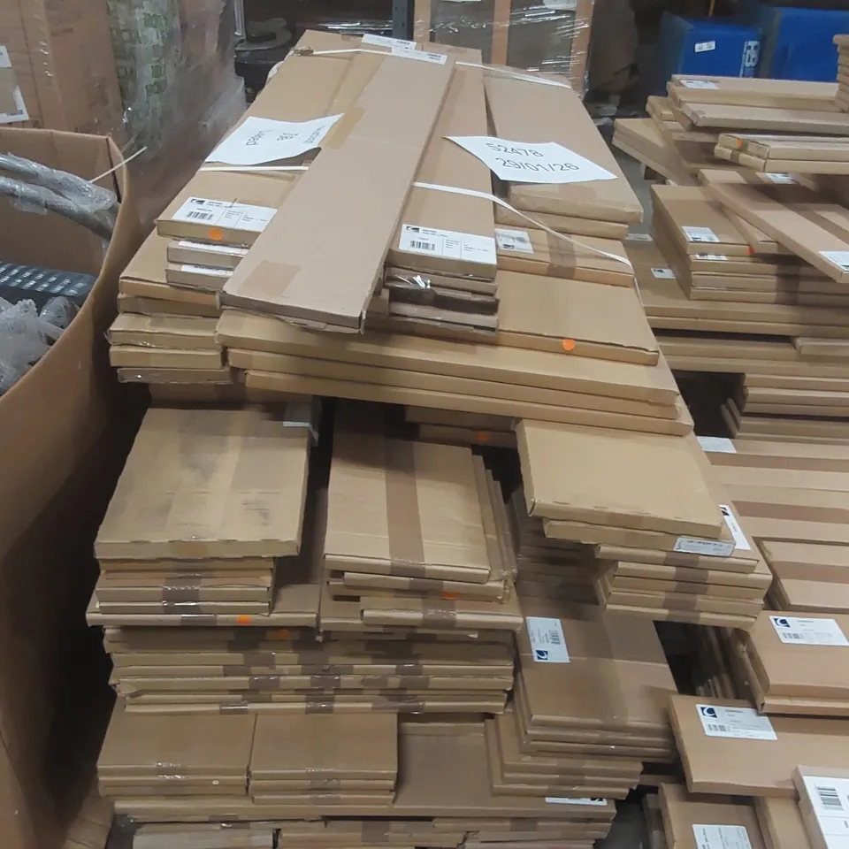 PALLET CONTAINING A LARGE QUANTITY OF ASSORTED BATHROOM PANELS INCLUDING: END/INFILL PANEL, PLINTHS ECT