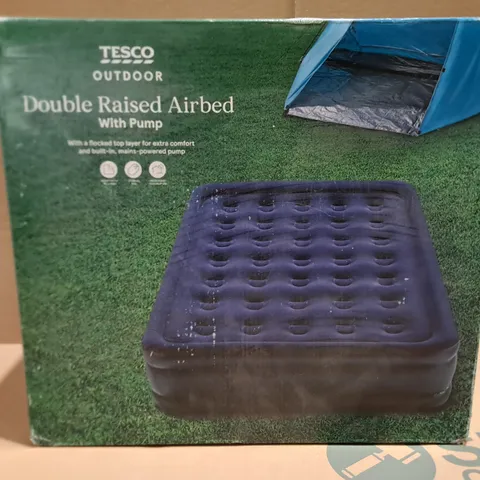 BOXED DOUBLE RAISED AIRBED WITH PUMP