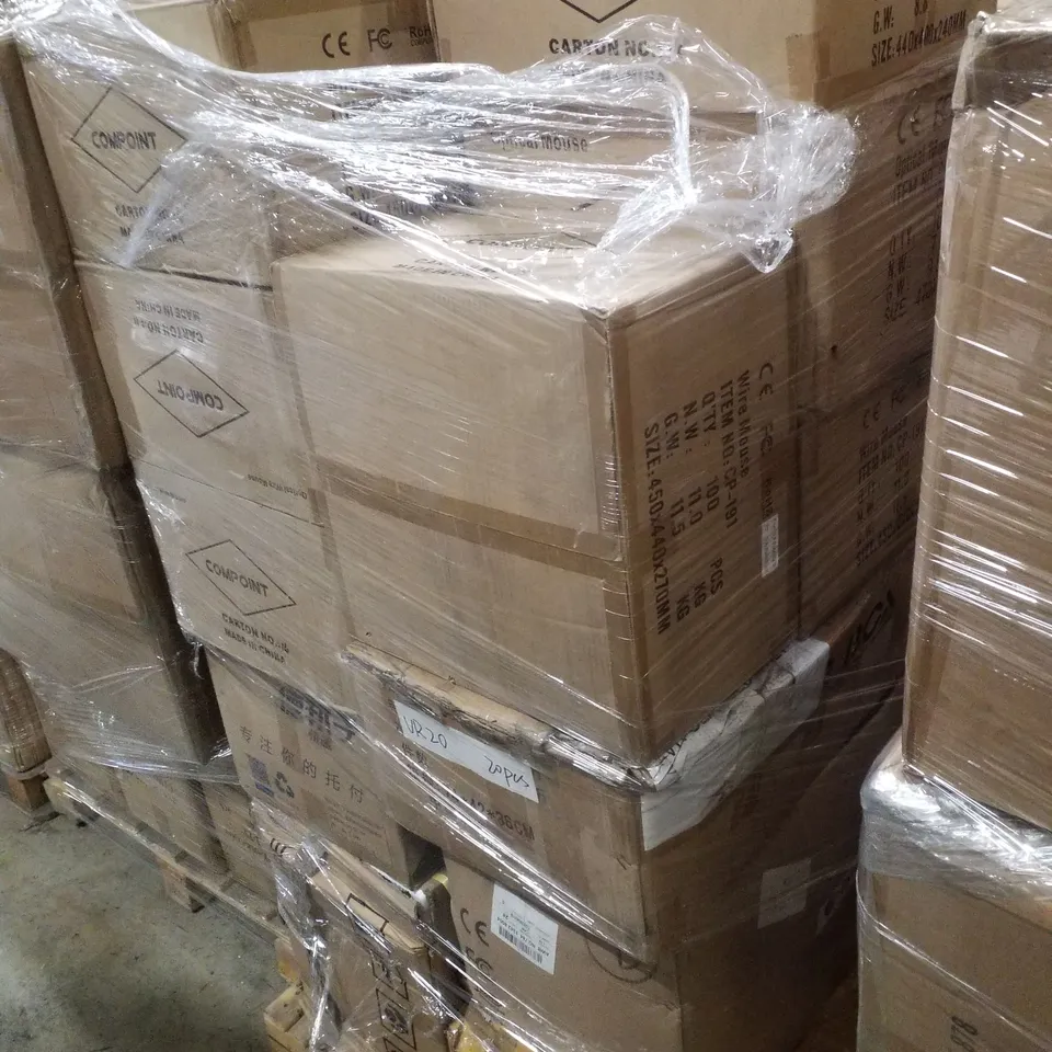 PALLET CONTAINING LARGE QUANTITY OF OPTICAL MICE