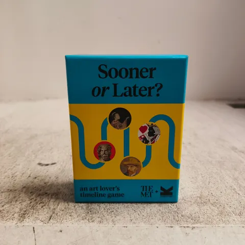 SOONER OR LATER? AN ART LOVERS TIMELINE GAME THE MET LAURENCE KING