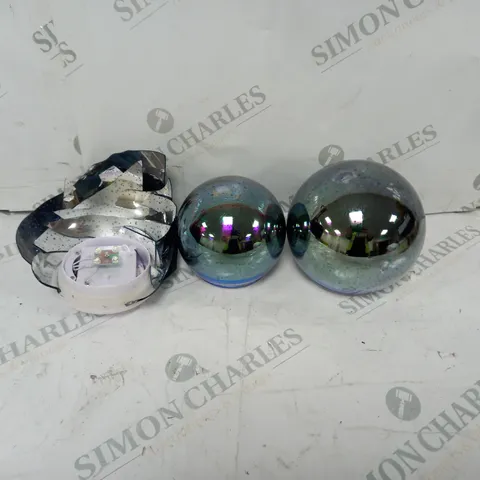 BUNDLEBERRY BY AMANDA HOLDEN SET OF 3 INFINITY SPHERES - GUNMETAL