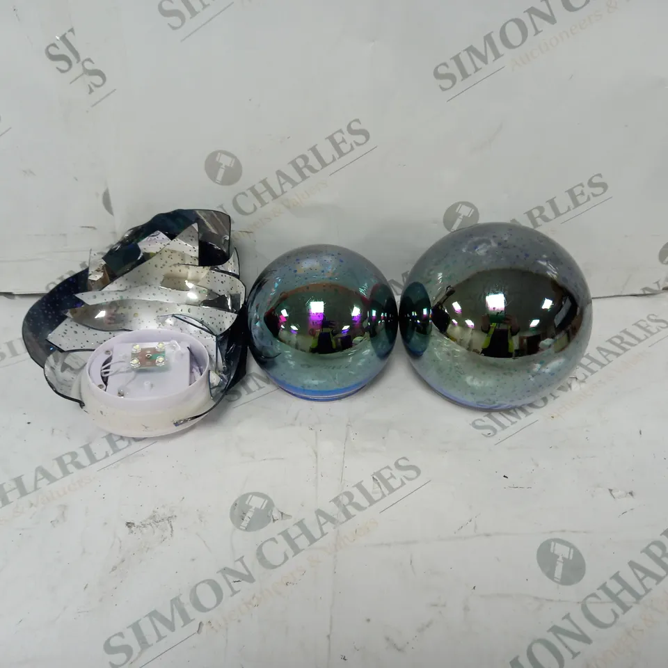 BUNDLEBERRY BY AMANDA HOLDEN SET OF 3 INFINITY SPHERES - GUNMETAL