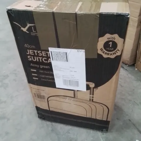 BOXED LUGG 40CM JETSET SUITCASE ARMY GREEN