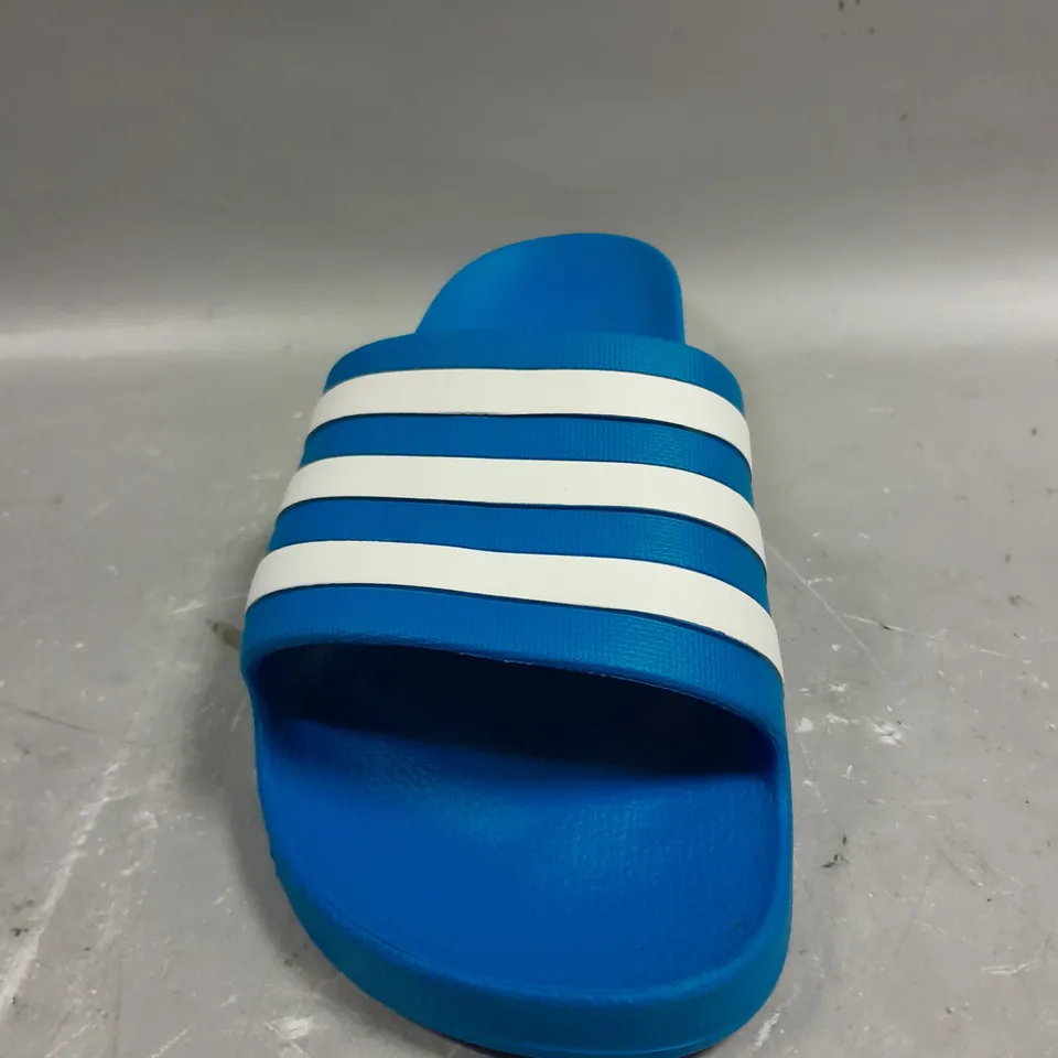 ADIDAS THREE STRIPE SLIDERS IN BLUE - 11