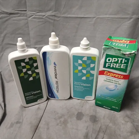 APPROXIMATELY 20 ASSORTED EYE SOLUTIONS TO INCLUDE SPECSAVERS EASYVISION, OPTI-FREE EXPRESS, EVERCLEAR REFRESH, ETC - COLLECTION ONLY