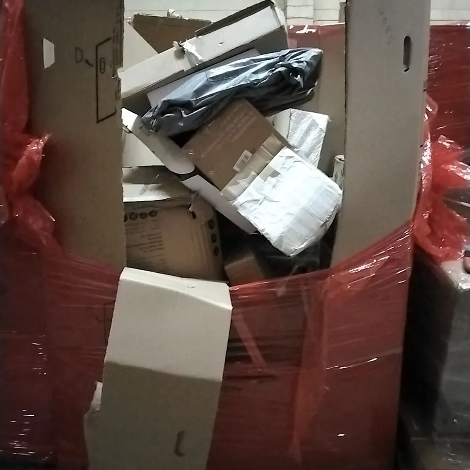 PALLET OF HOUSEHOLD ITEMS TO INCLUDE SHOWER SET, HIGH DENSITY EXERCISE EQUIPMENT MAT, AUTUMN WREATH, BATH/SHOWER SET, PHOTO FRAME AND OTHER ASSORTED ITEMS...