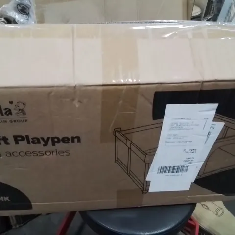 BOXED KIDOOLA SOFT PLAYPEN WITH ACCESSORIES 