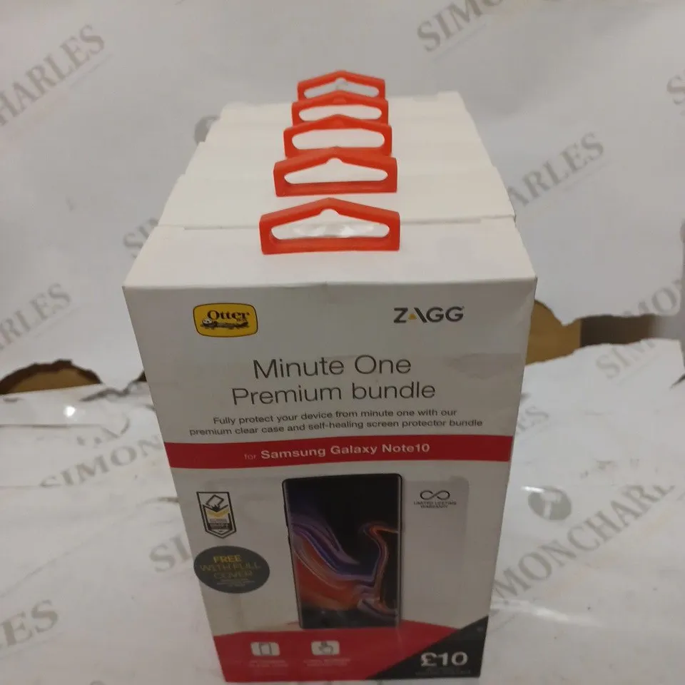 BOX OF 10 ASSORTED HOUSEHOLD AND ELECTRICAL PRODUCTS TO INCLUDE MAGN!TONE MIRROR, ZAGG MINUTE ONE NOTE 10 CASE, FUZZ OFF HAIR TRIMMER ETC