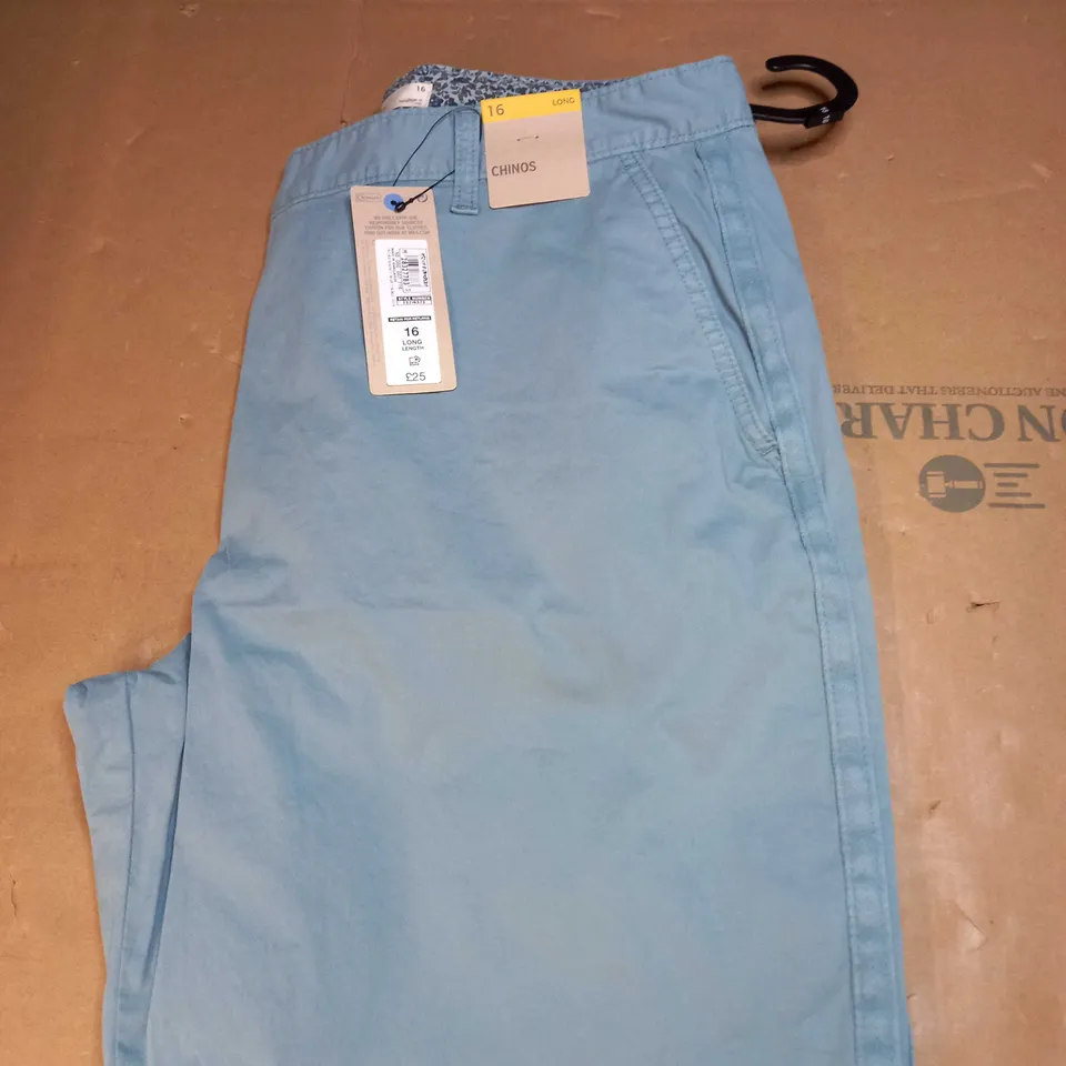 STANDARD FIT CHINO TOUSERS SIZE 16