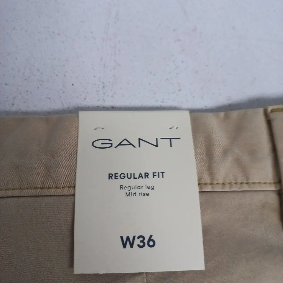 GANT REGULAR FIT CHINO SHORTS – BEIGE, UK 36 (W36)