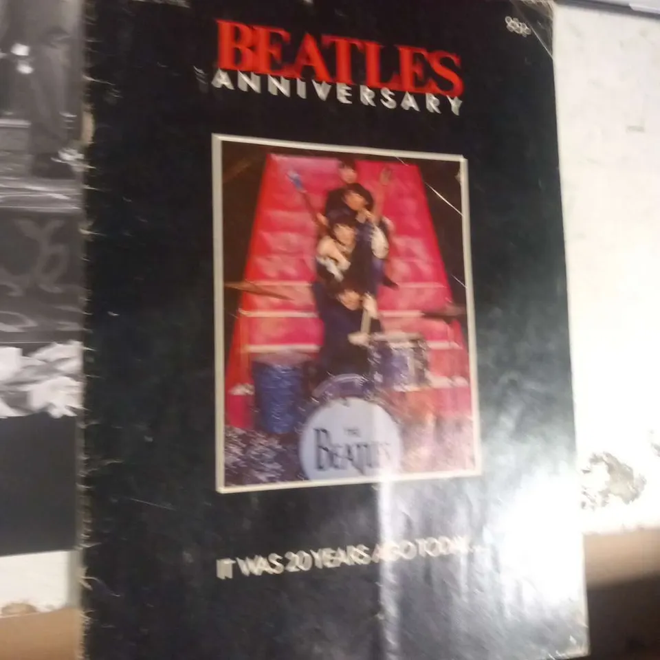 APPROXIMATELY SIX ASSORTED MUSIC BOOKS TO INCLUDE; BEATLES ANNIVERSARY MAGAZINE, JETHRO TULL CHRONICLES 1967-79, CUREPEDIA, BTS BEYOND THE STORY, I AM HATED FOR LOVING DICKIE FELTON AND IN SEARCH OF T