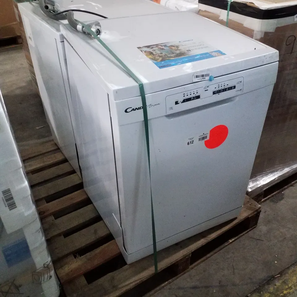 CANDY FREESTANDING FULL SIZE DISHWASHER WHITE and HISENSE 16 PLACE SETTINGS FREESTANDING DISHWASHER