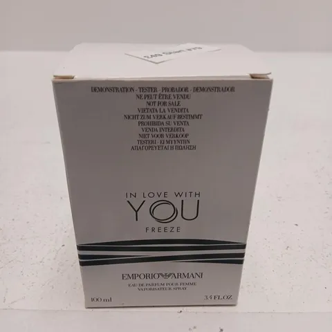 BOXED IN LOVE WITH YOU FREEZE EMPORIO ARMANI EAU DE PARFUM 100ML