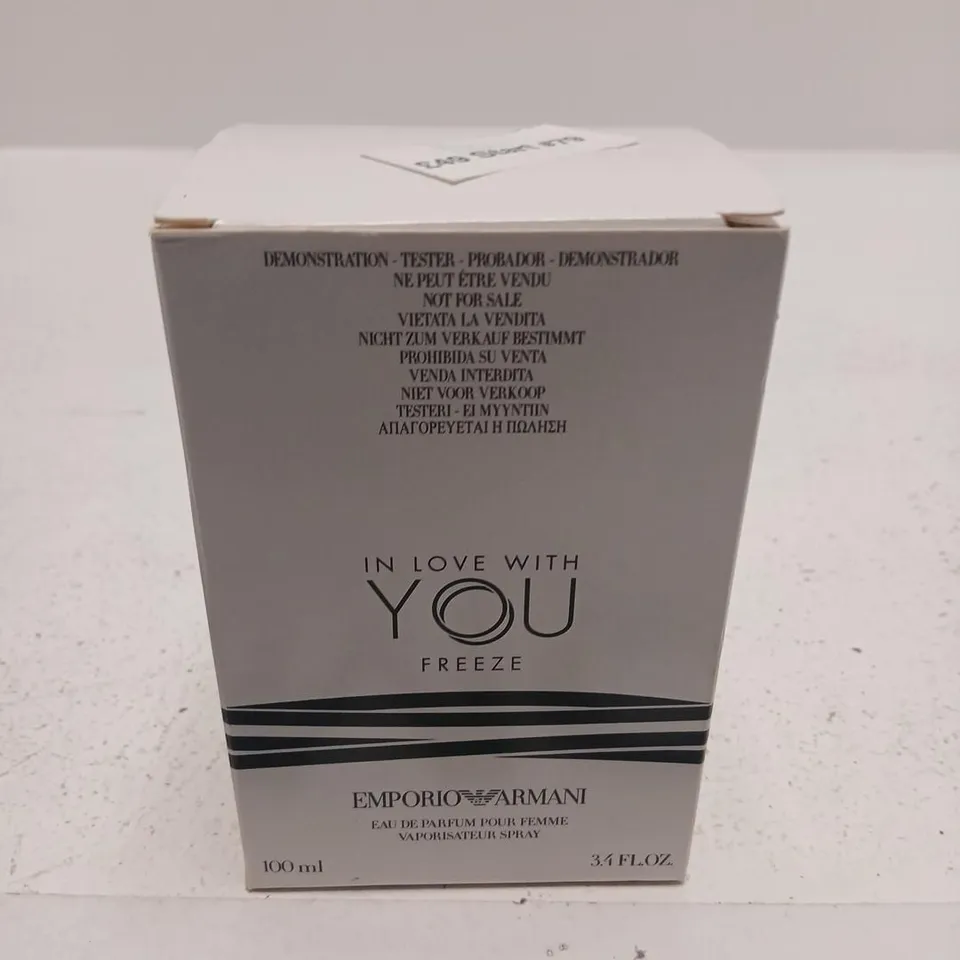 BOXED IN LOVE WITH YOU FREEZE EMPORIO ARMANI EAU DE PARFUM 100ML