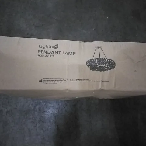 BOXED LIGHTS IN PENDANT LAMP LG1318
