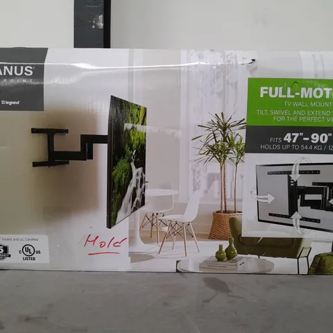 BOXED SANUS FLF325-B2 FULL MOTION 47-90" TV BRACKET