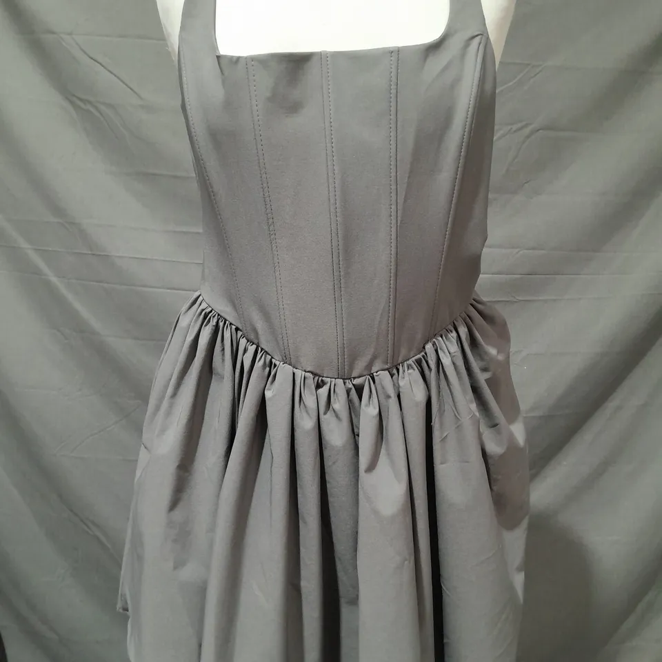 ZARA DRESS IN GREY SIZE UK SMALL