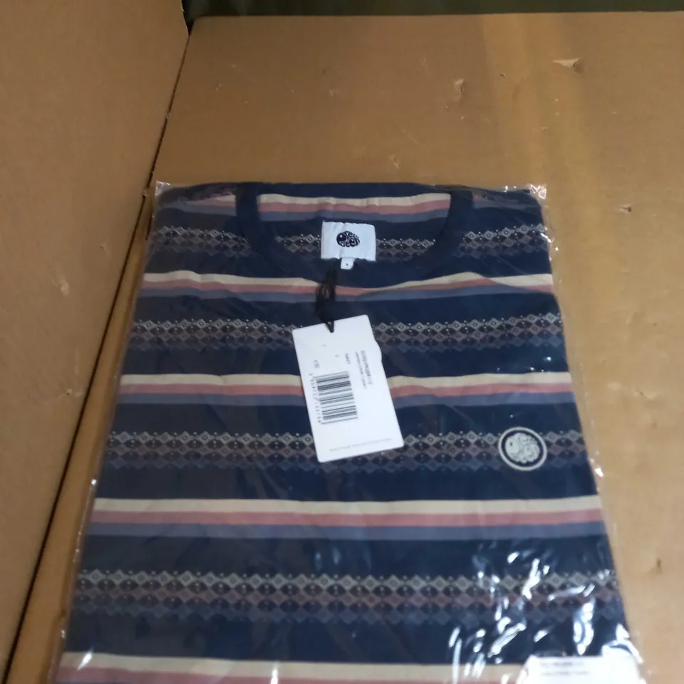 PRETTY GREEN LARMAN STRIPE T-SHIRT SIZE S