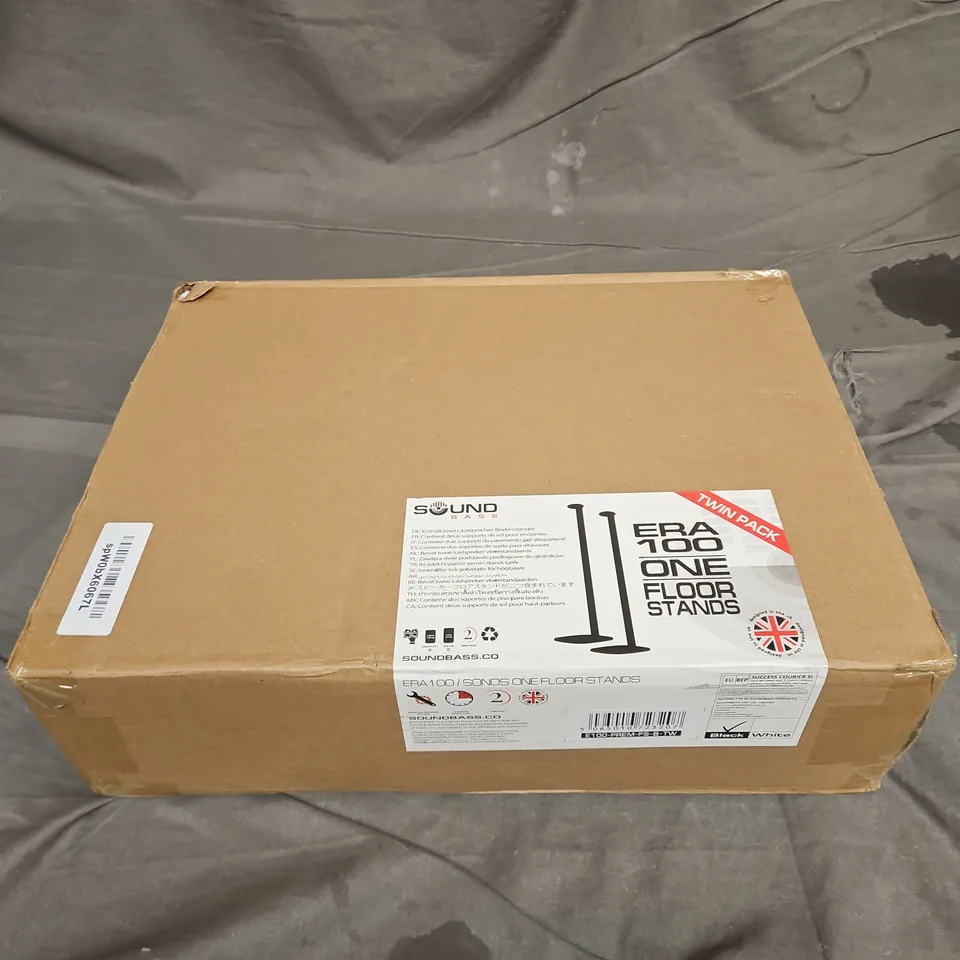 BOXED SOUNDBASS ERA 100 ONE FLOOR STAND TWIN PACK IN BLACK