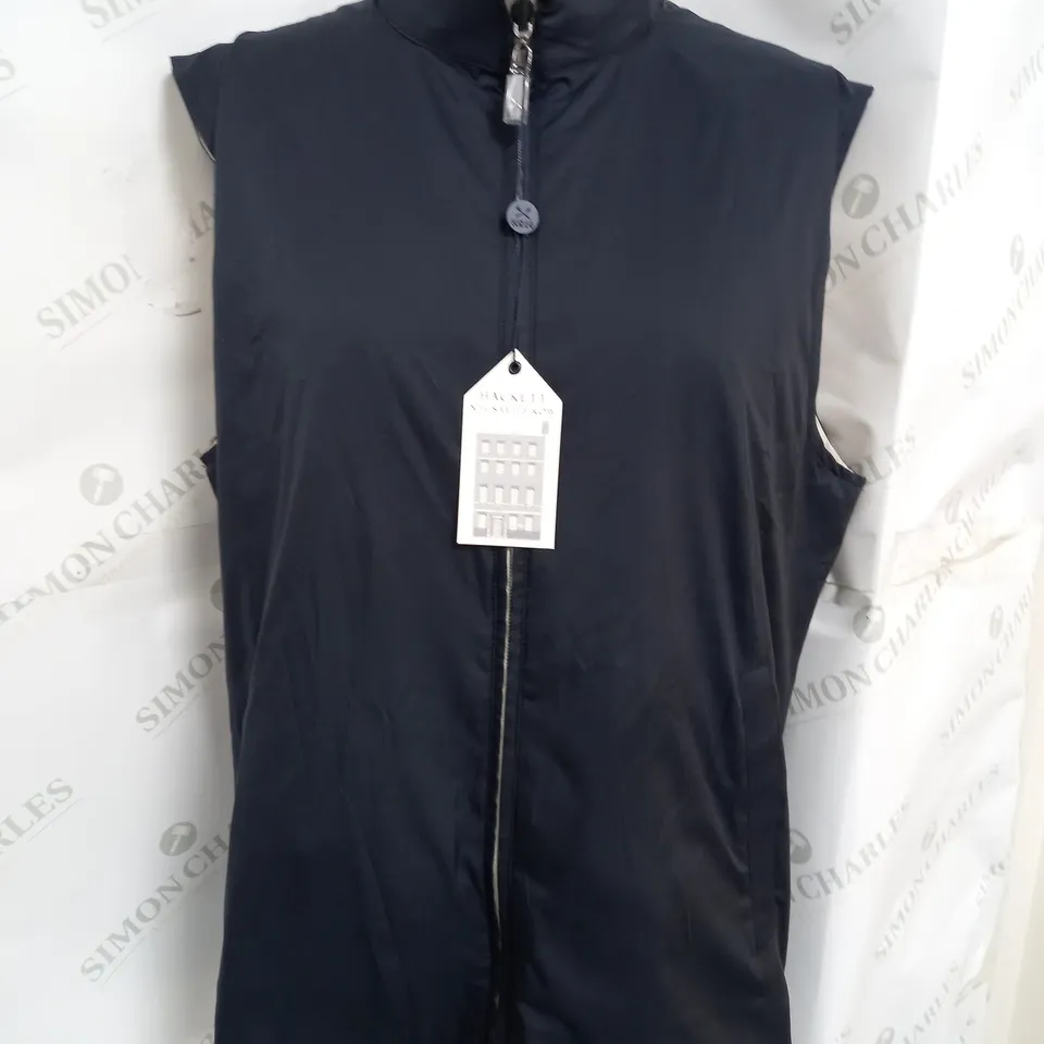 HACKETT N14 GILET IN NAVY - MEDIUM