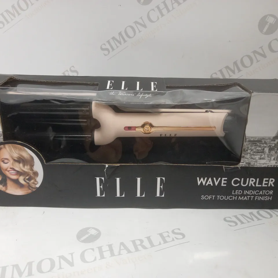 ELLE WAVE HAIR CURLER WITH LED INDICATOR AND MATT FINISH 