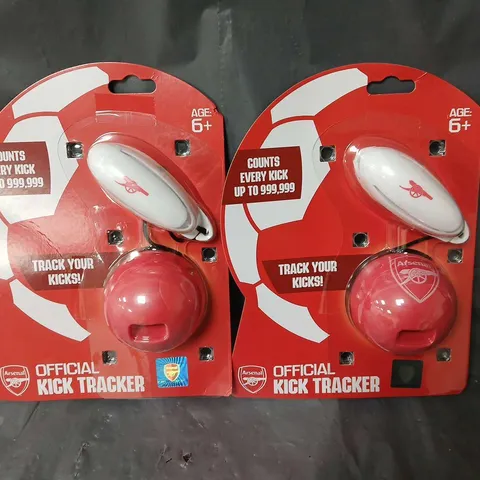 LOT OF 2 ARSENAL OFFICIAL KICK TRACKERS