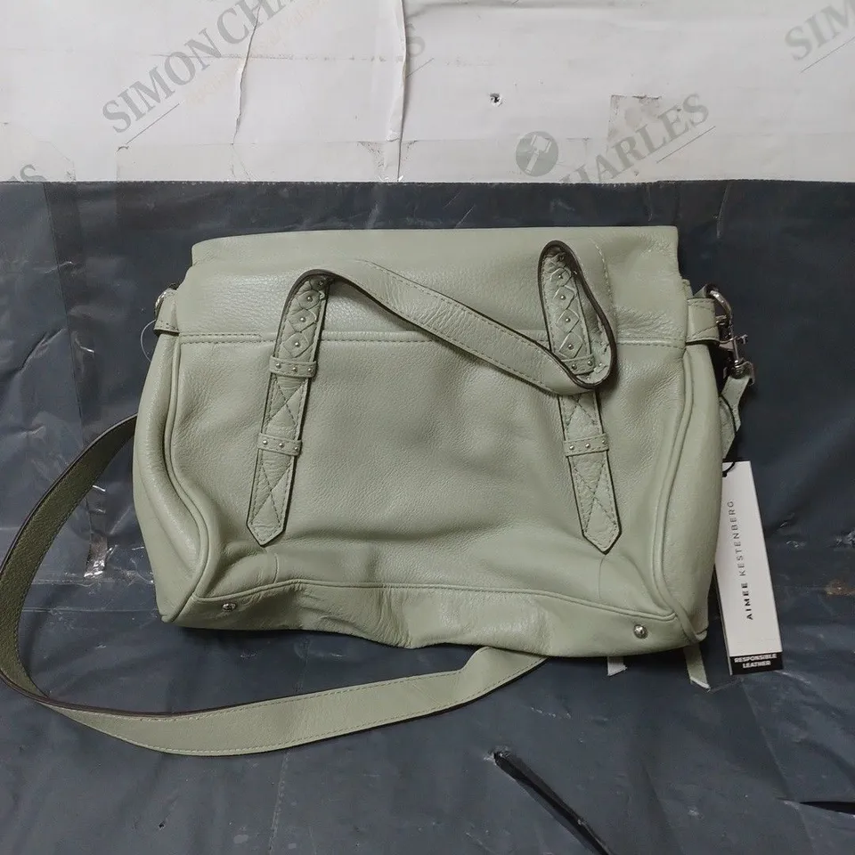 aimee KESTENBERG leather handbag sage green