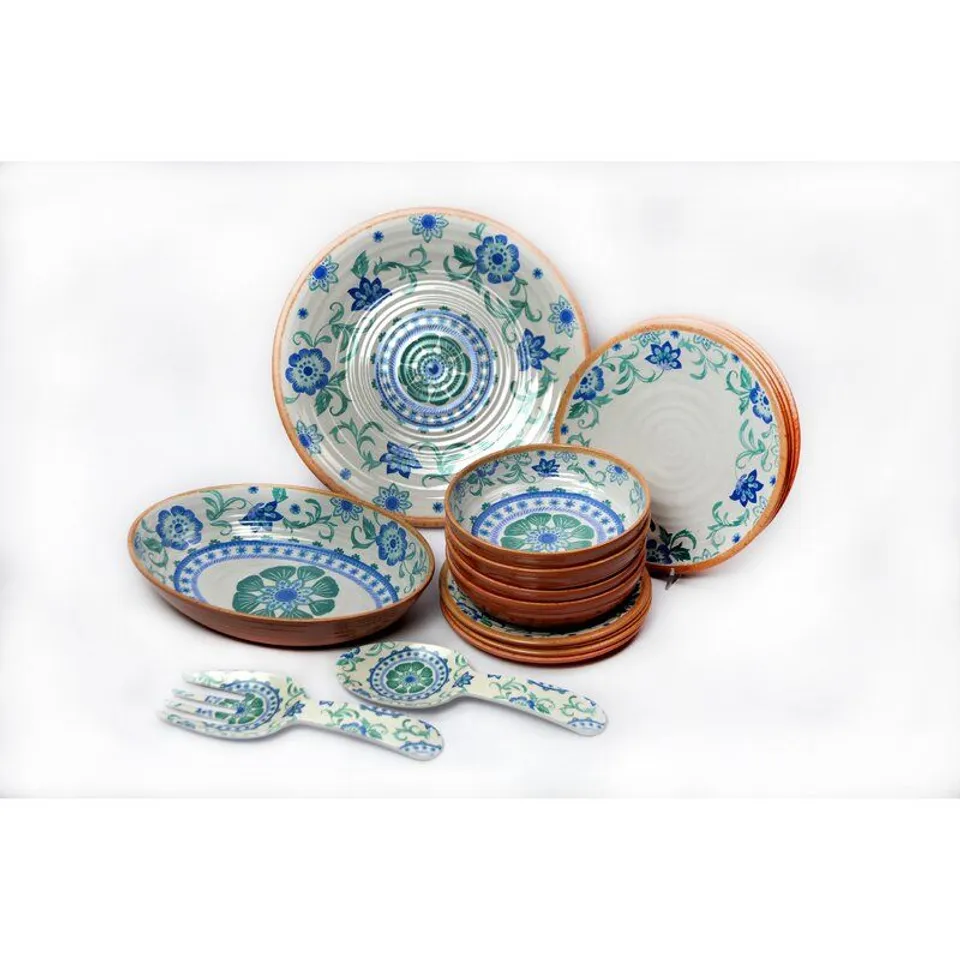 BOXED CHRIS 15 PIECE MELAMINE DINNERWARE SET