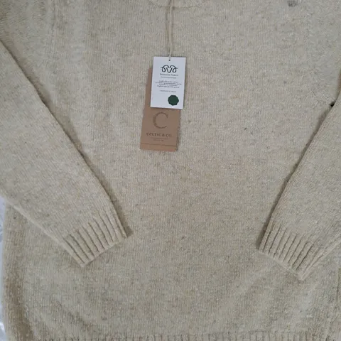 CELTIC & CO MENS DONEGAL CREW NECK JUMPER IN XL