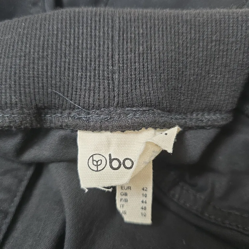 BONPRIX PULL ON TROUSERS BLACK SIZE 16