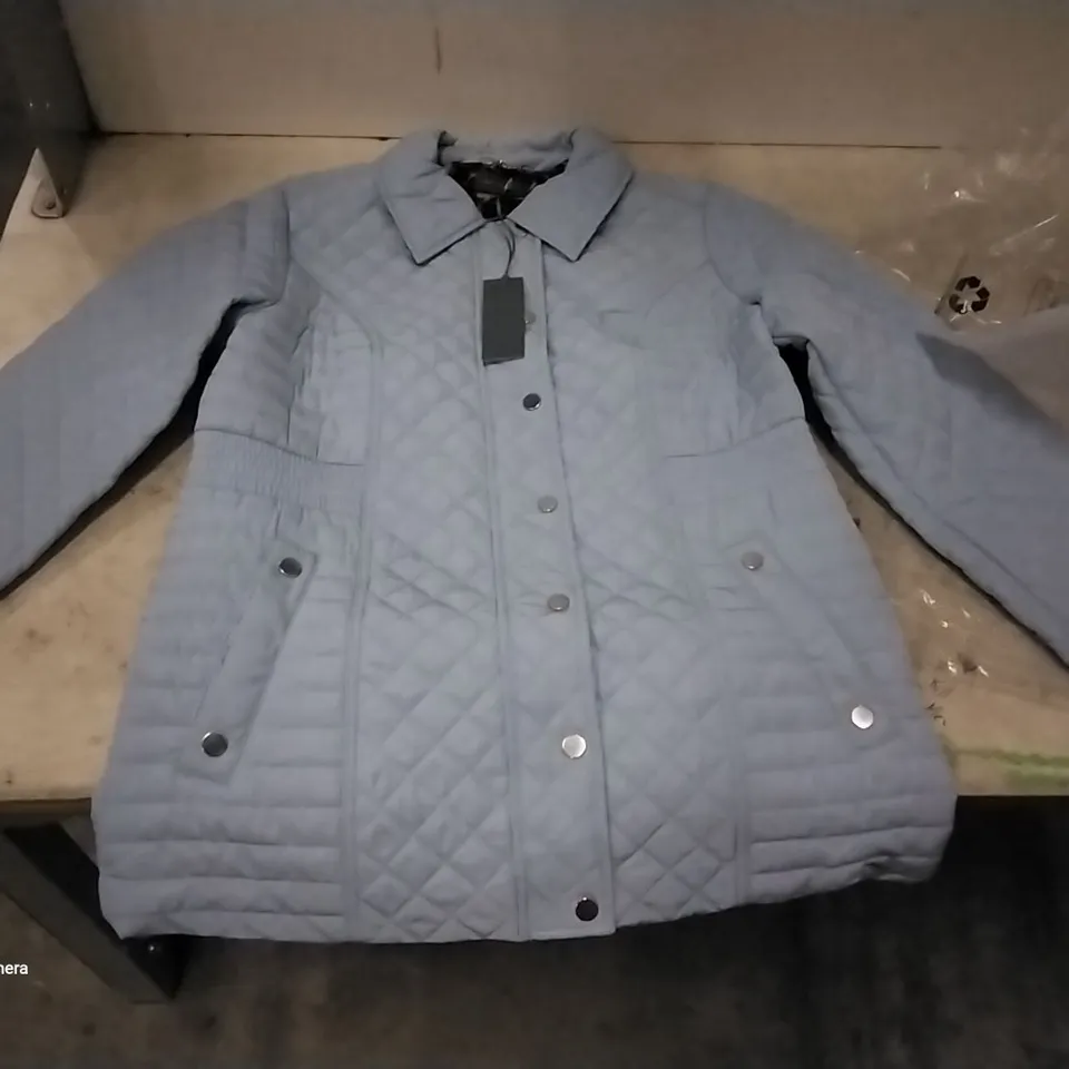 BOX OF 9 BRAND NEW RUTH LANSFORD BLUE QUILTED COATS SIZE 12